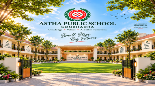 Indian school building and campus