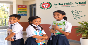 Indian school students working together